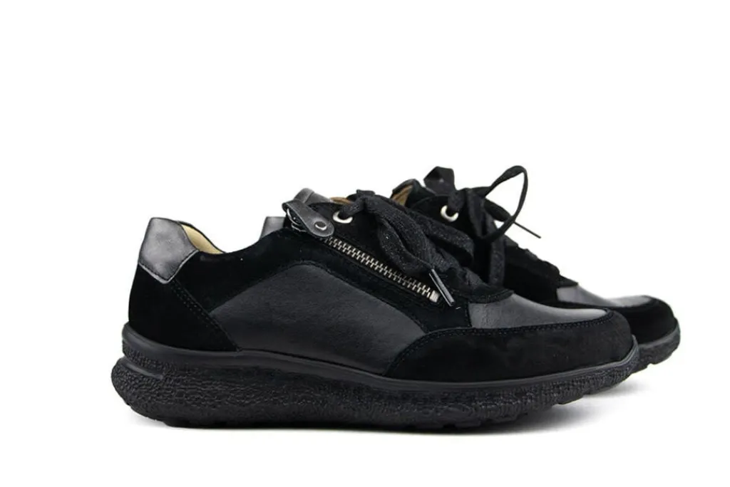 Sneakers | Wijdte K^Hartjes Rap Shoe Schwarz Velour Nappa