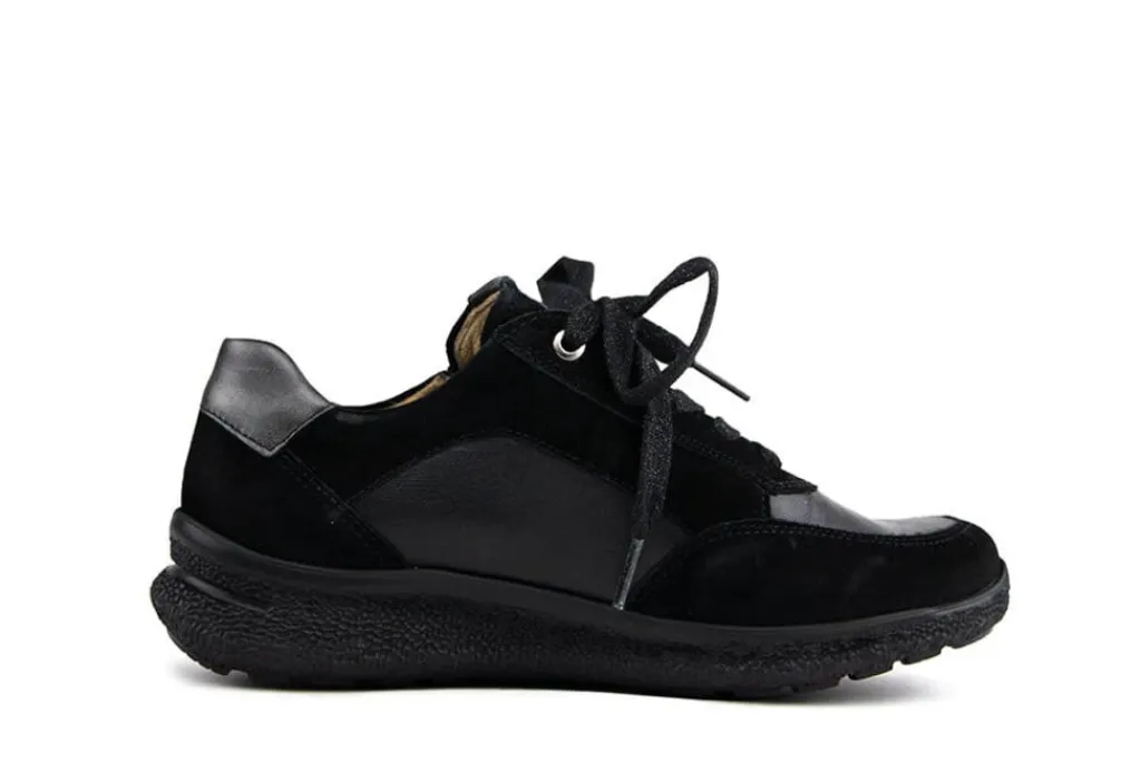 Sneakers | Wijdte K^Hartjes Rap Shoe Schwarz Velour Nappa