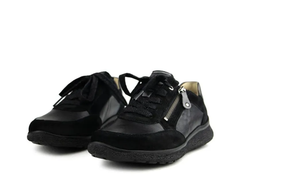 Sneakers | Wijdte K^Hartjes Rap Shoe Schwarz Velour Nappa