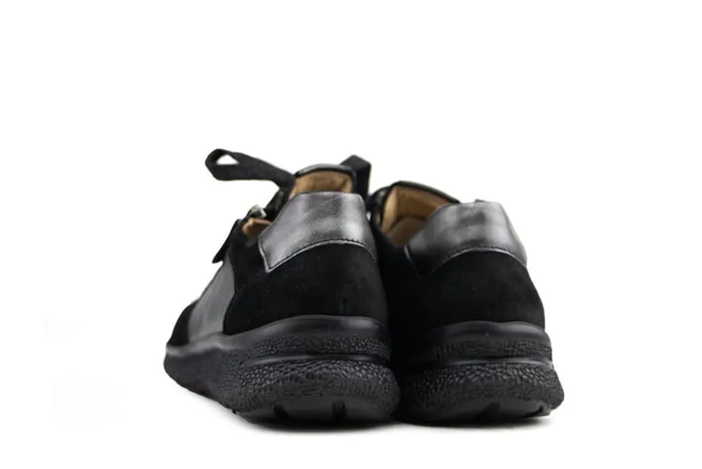 Sneakers | Wijdte K^Hartjes Rap Shoe Schwarz Velour Nappa