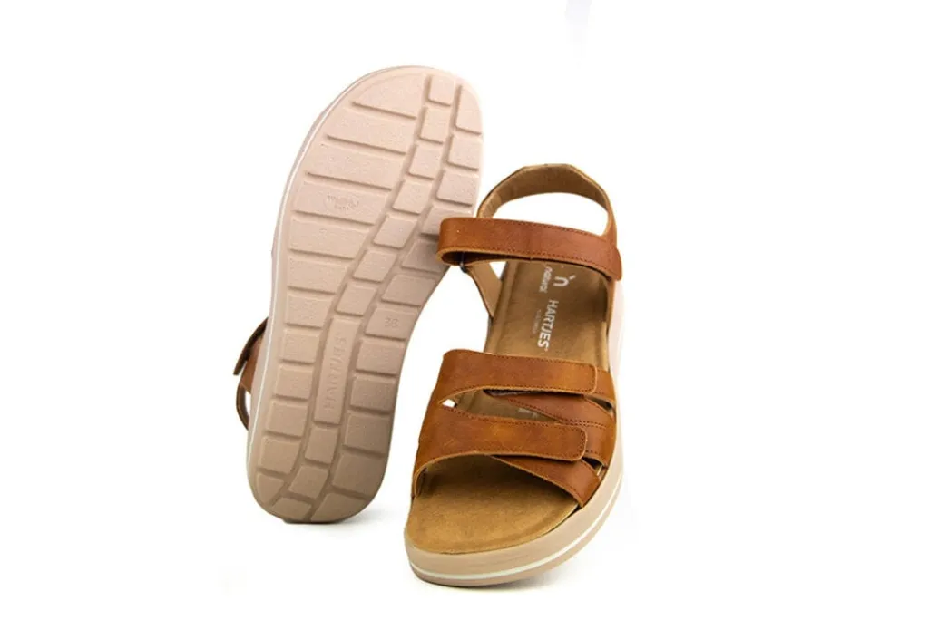 Sandalen En Slippers | Wijdte H^Hartjes Sandaal Woogie Cognac Nappa