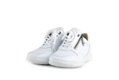 Sneakers | Wijdte G^Hartjes Sneaker Breeze Weiss Nappa