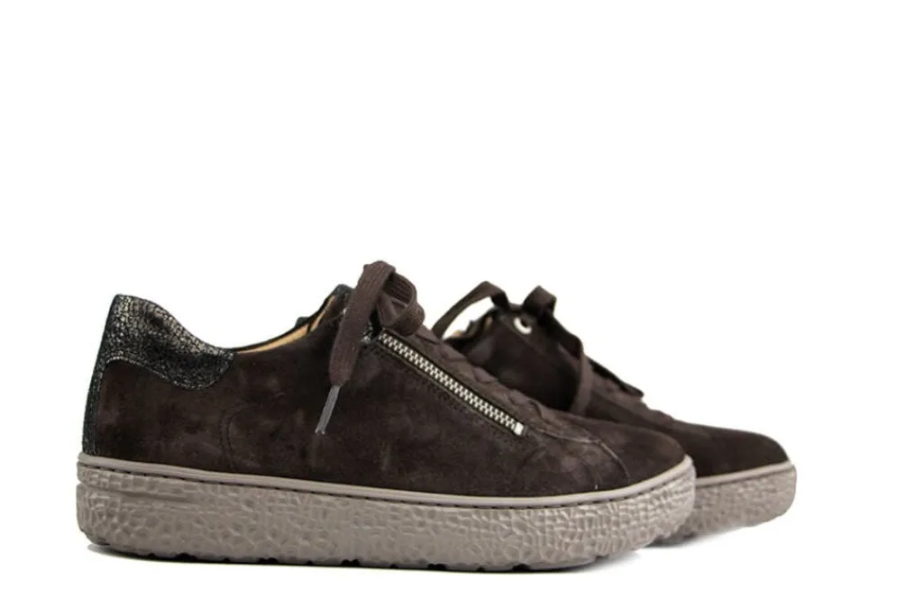 Sneakers | Wijdte H^Hartjes Sneaker Phil Dunkelbraun Altgold