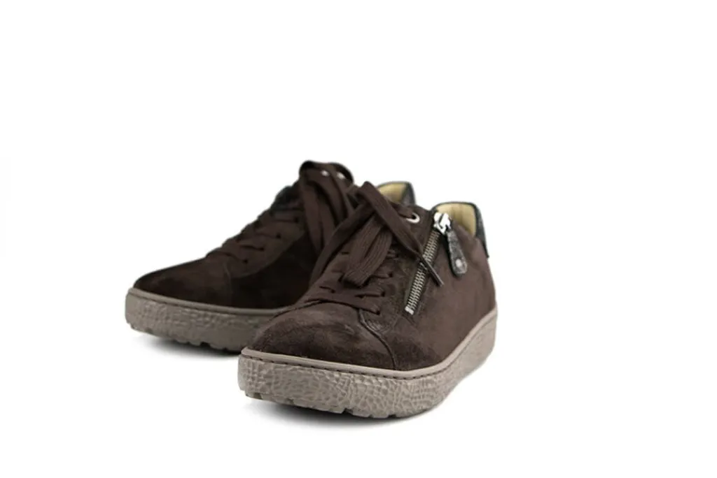 Sneakers | Wijdte H^Hartjes Sneaker Phil Dunkelbraun Altgold