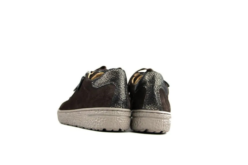 Sneakers | Wijdte H^Hartjes Sneaker Phil Dunkelbraun Altgold