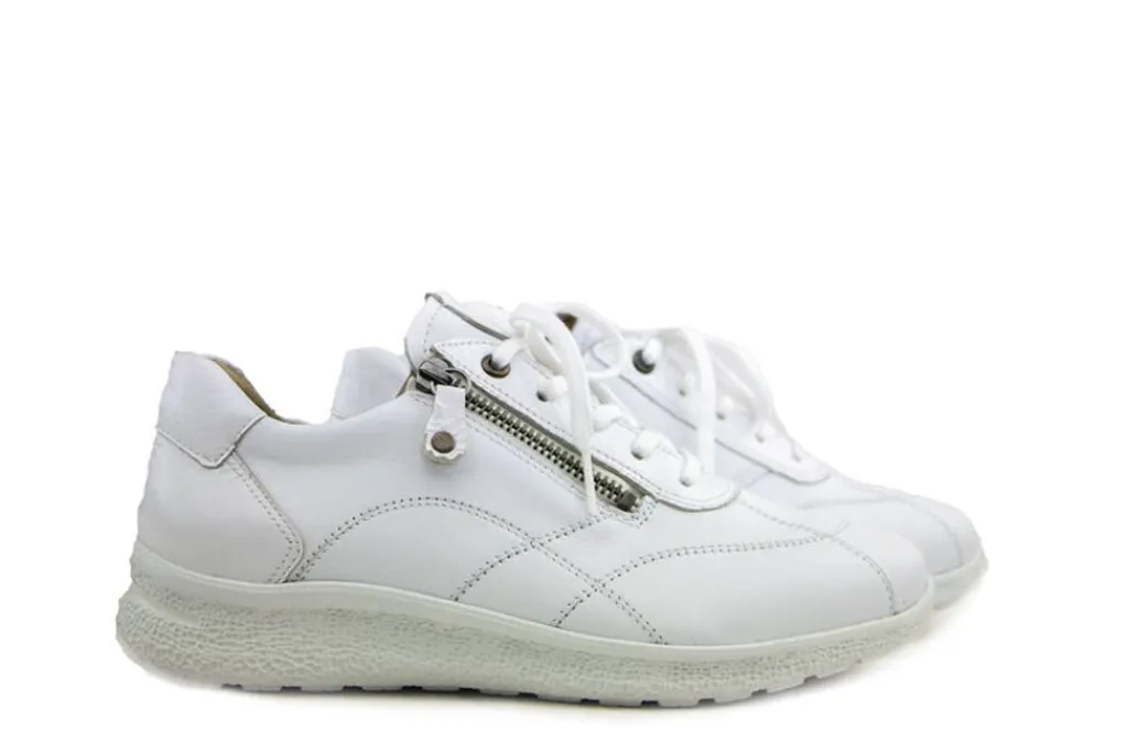 Sneakers | Wijdte K^Hartjes Sneaker Rap Weiss Nappa Lack