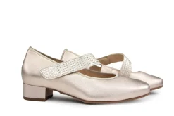 Bandschoenen^Hassia Bandschoen Lightbronze Perlato