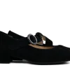 Pumps | Wijdte K^Hassia Bandschoen Schwarz Suede