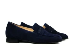 Loafers | Wijdte H^Hassia Loafer Blue Suede Perlato