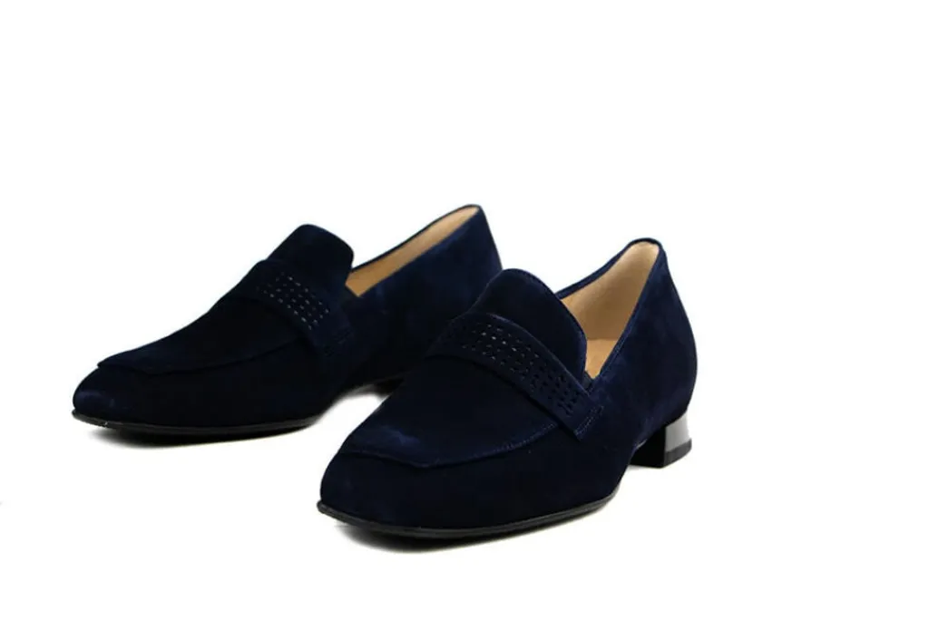 Loafers | Wijdte H^Hassia Loafer Blue Suede Perlato