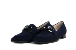 Loafers | Wijdte H^Hassia Loafers Blauw Ketting Suede