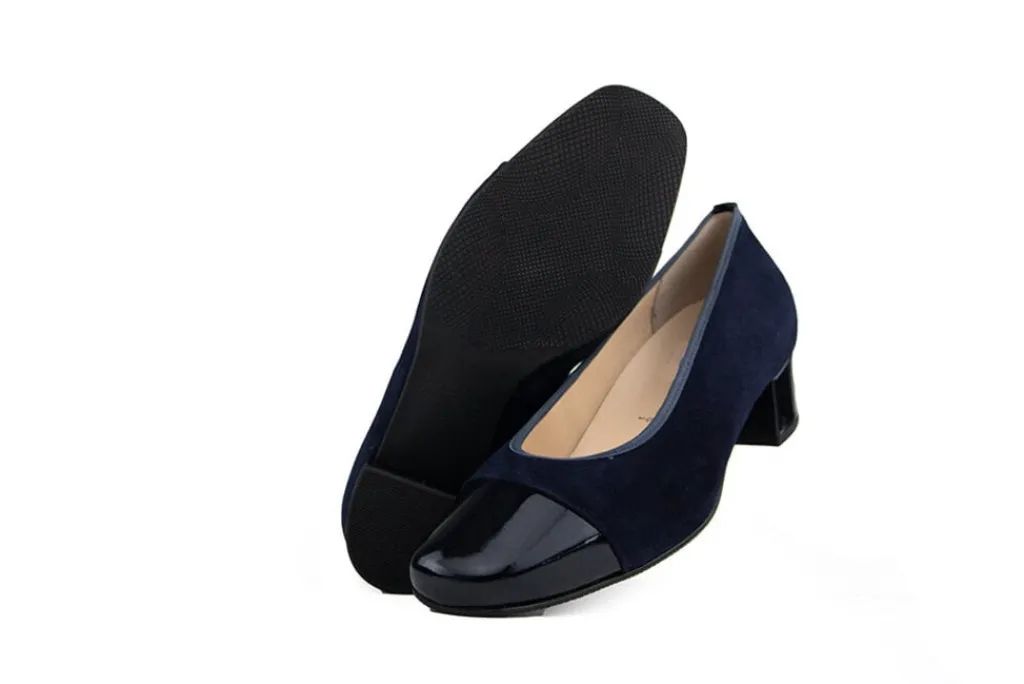 Pumps | Wijdte J^Hassia Pump Blue Multi Suede Lak