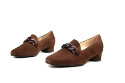 Pumps | Wijdte H^Hassia Pump Ketting Chestnut Suede