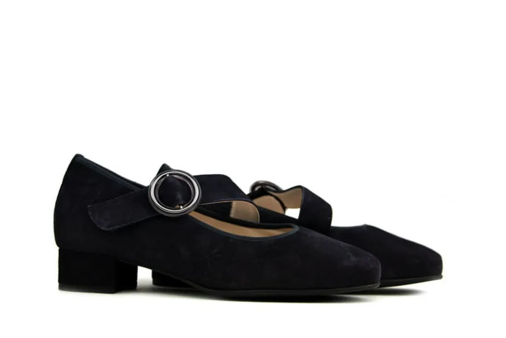 Pumps | Wijdte K^Hassia Pump met Band Ocean Suede