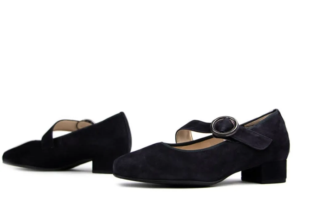 Pumps | Wijdte K^Hassia Pump met Band Ocean Suede
