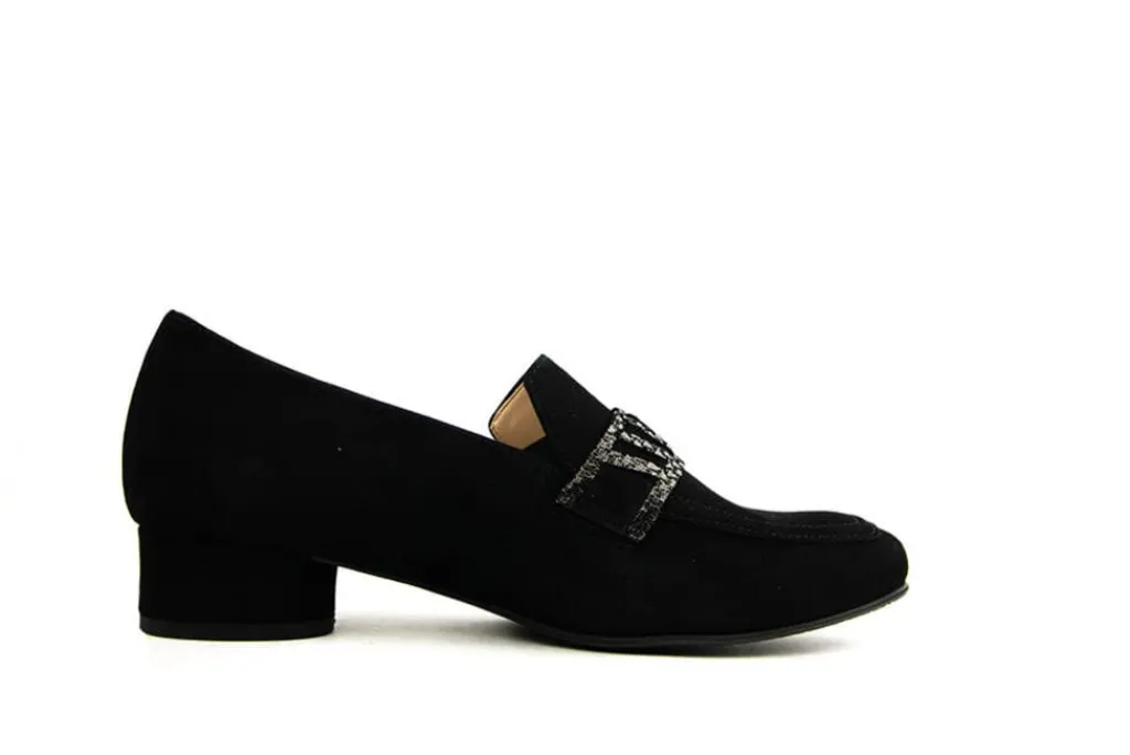Pumps | Wijdte H^Hassia Pump Schwarz Multi Lamé