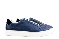 Sneakers | Wijdte H^Hassia Sneaker Blue Weiss Crinkle