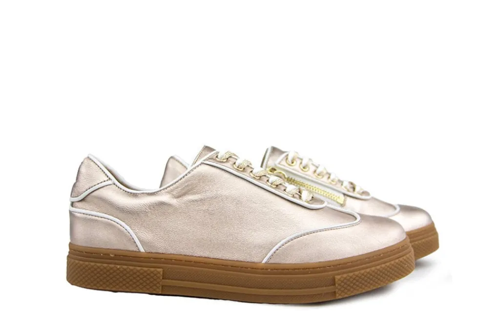 Sneakers^Hassia Sneaker Lightbronze Weiss