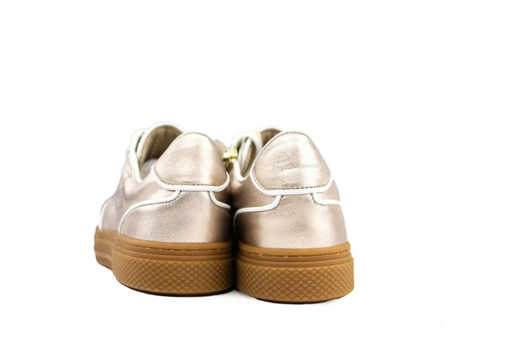 Sneakers^Hassia Sneaker Lightbronze Weiss