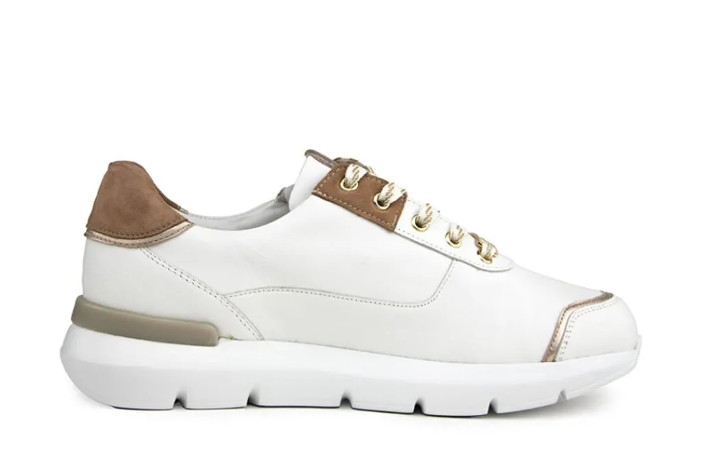 Sneakers^Hassia Sneaker Weiss Cappuccino