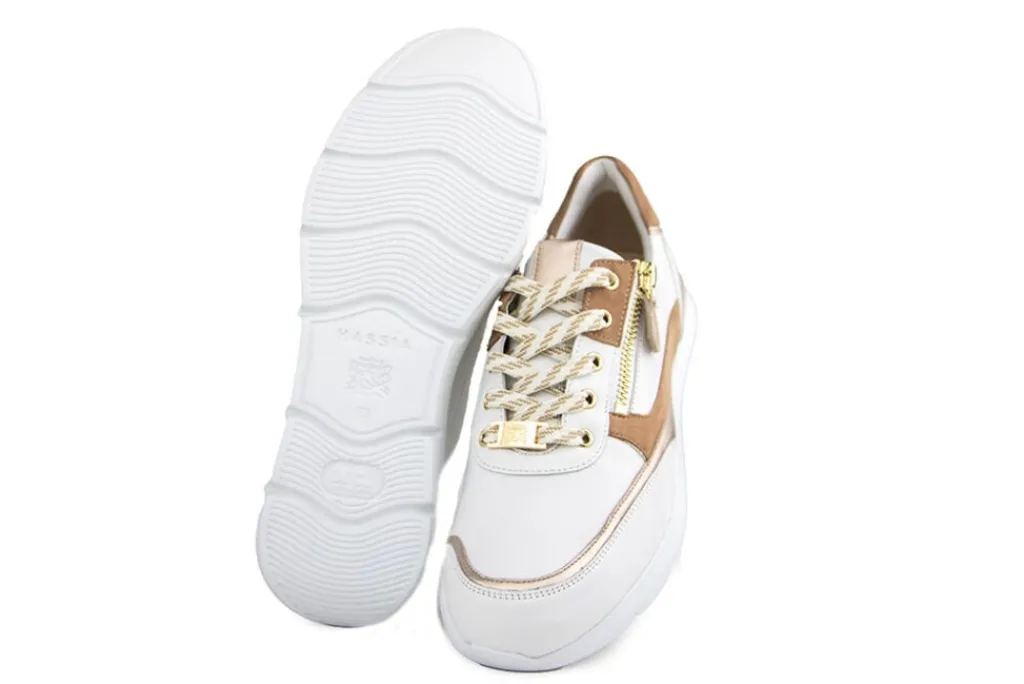 Sneakers^Hassia Sneaker Weiss Cappuccino