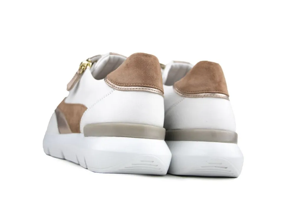 Sneakers^Hassia Sneaker Weiss Cappuccino