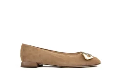 Ballerina's | Loafers / Instappers^Högl Ballerina Coco Bruin Suede