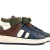 Sneakers^HIP Hoge Sneaker Dark Blue Combi