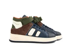 Sneakers^HIP Hoge Sneaker Dark Blue Combi