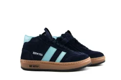Sneakers^HIP Hoge Sneaker Donkerblauw Combi