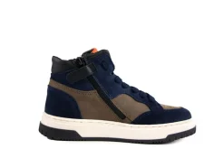 Sneakers^HIP Hoge Sneaker Donkerblauw Combi