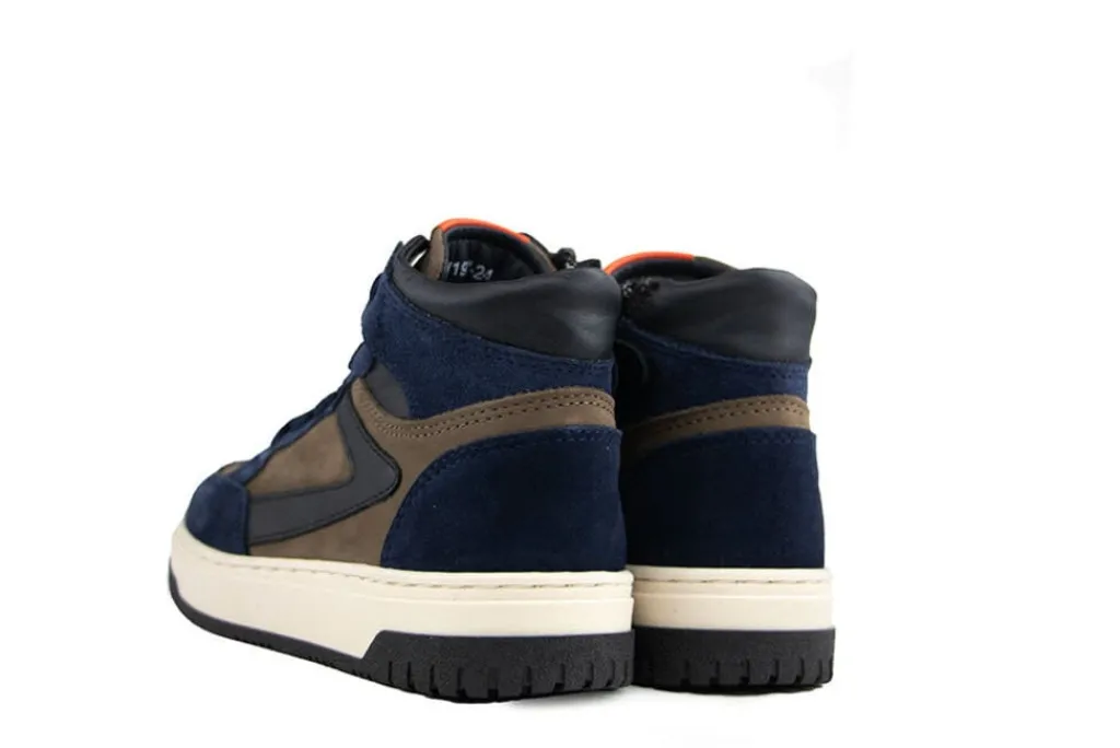 Sneakers^HIP Hoge Sneaker Donkerblauw Combi