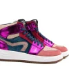 Sneakers^HIP Hoge Sneaker Fucsia Combi