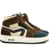 Sneakers^HIP Hoge Sneaker Groen Combi