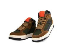 Sneakers^HIP Hoge Sneaker Middenbruin Combi