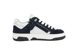 Sneakers^HIP Sneaker Donkerblauw Wit Combi