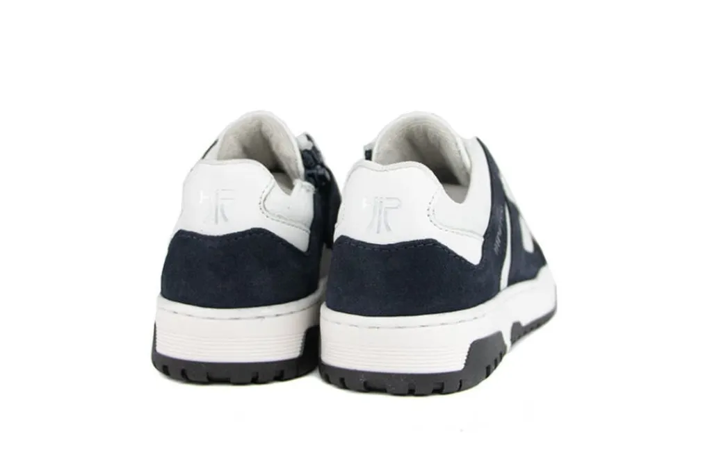 Sneakers^HIP Sneaker Donkerblauw Wit Combi