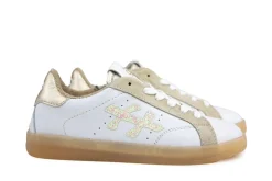 Sneakers^HIP Sneaker Wit Beige Combi