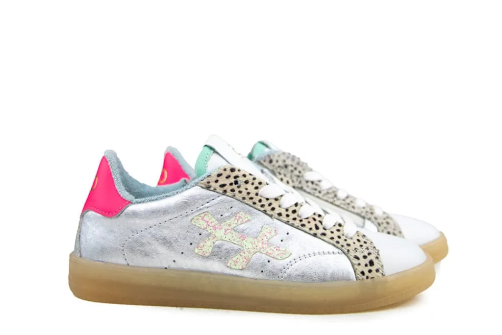 Sneakers^HIP Sneaker Zilver Combi