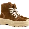 Veterboots En Bikerboots^HIP Veterboots Bruin Suède
