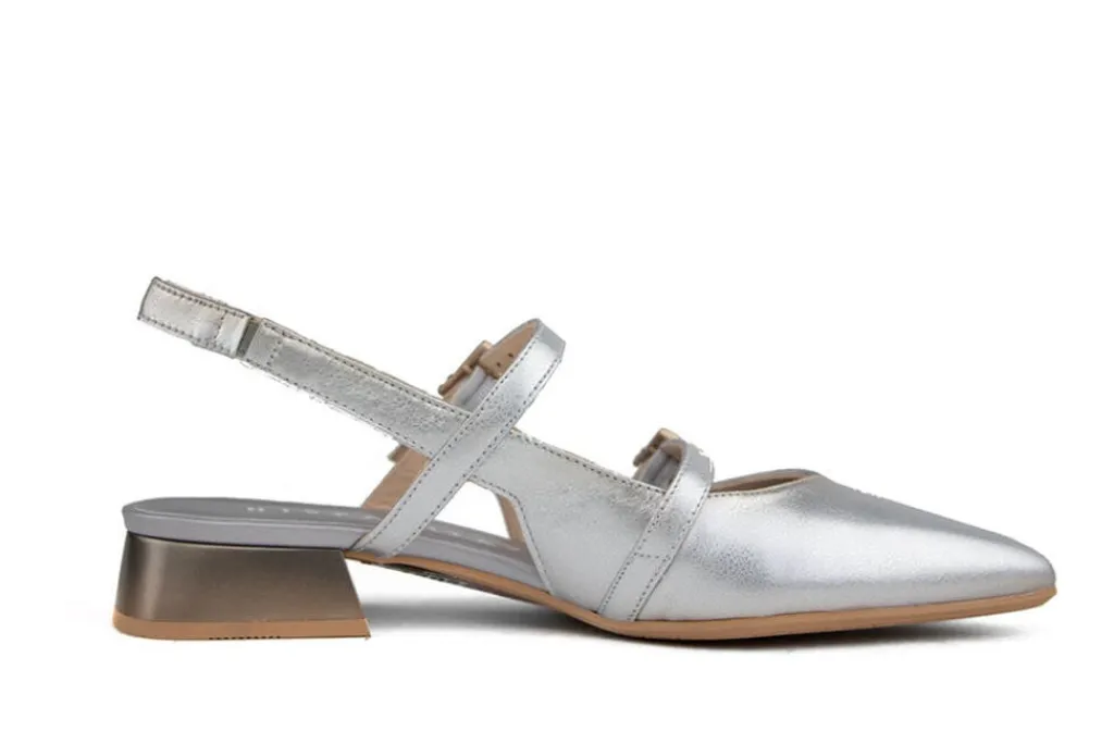 Pumps^Hispanitas Slingback Pump Dali Menorca Silver