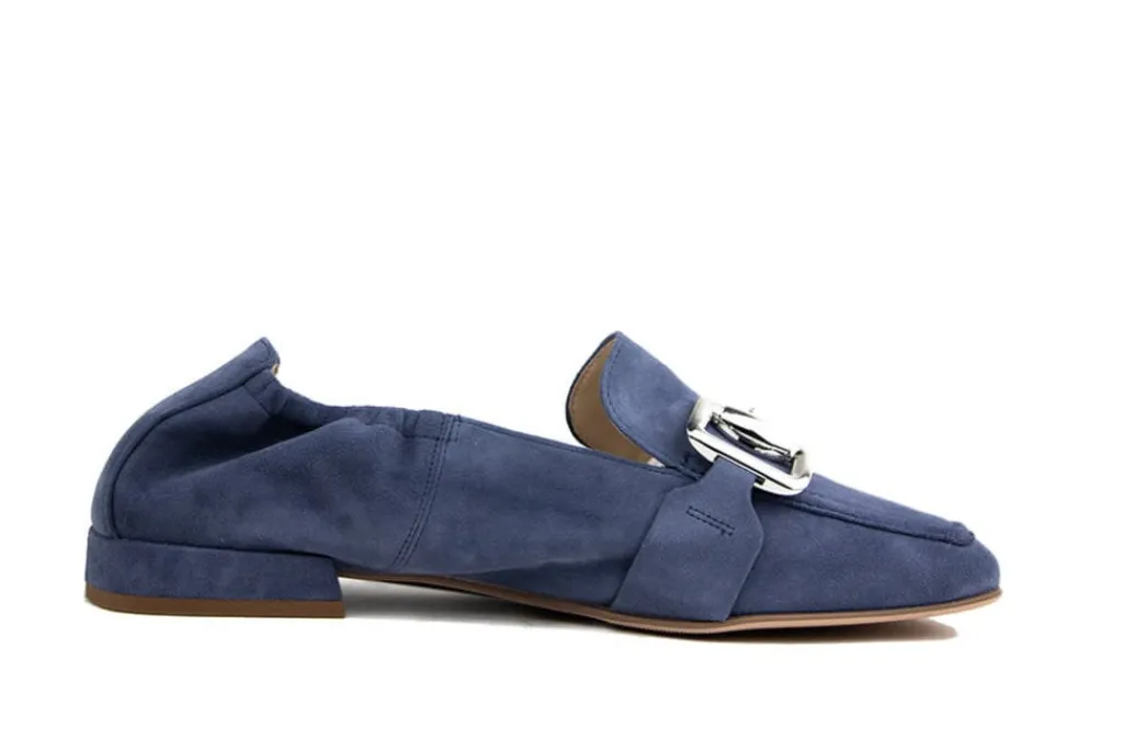Loafers / Instappers^Högl Hogl Loafer Jeans Silber