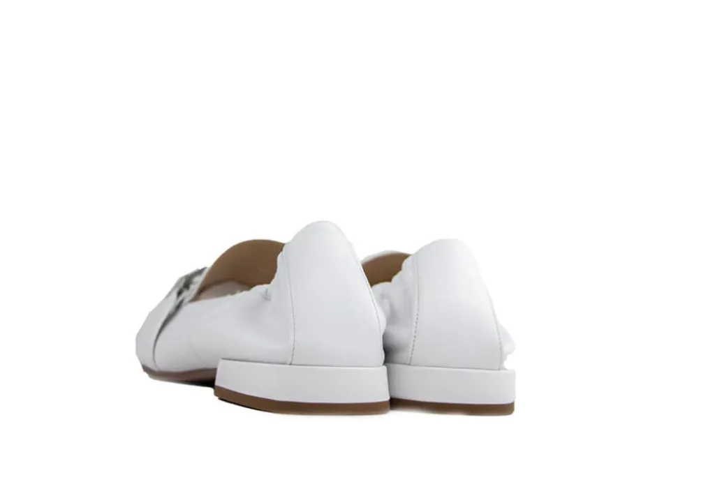 Loafers / Instappers^Högl Hogl Loafer Weiss Silber