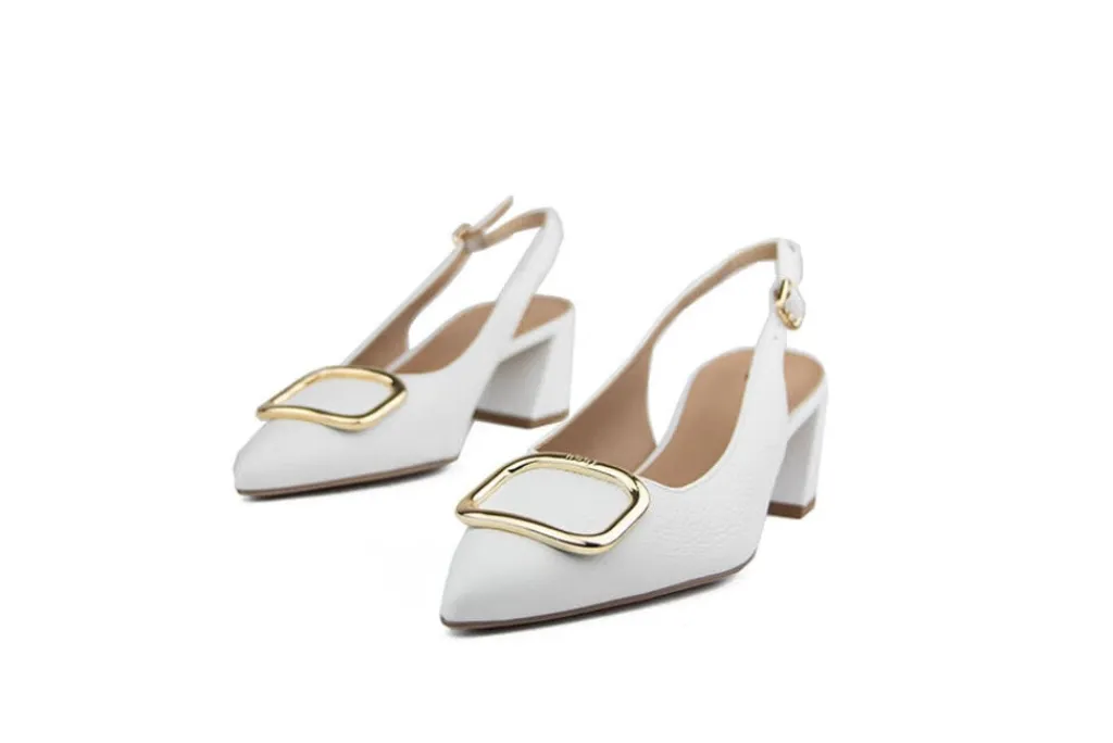 Pumps^Högl Hogl Slingback Pump Creme Graincalf