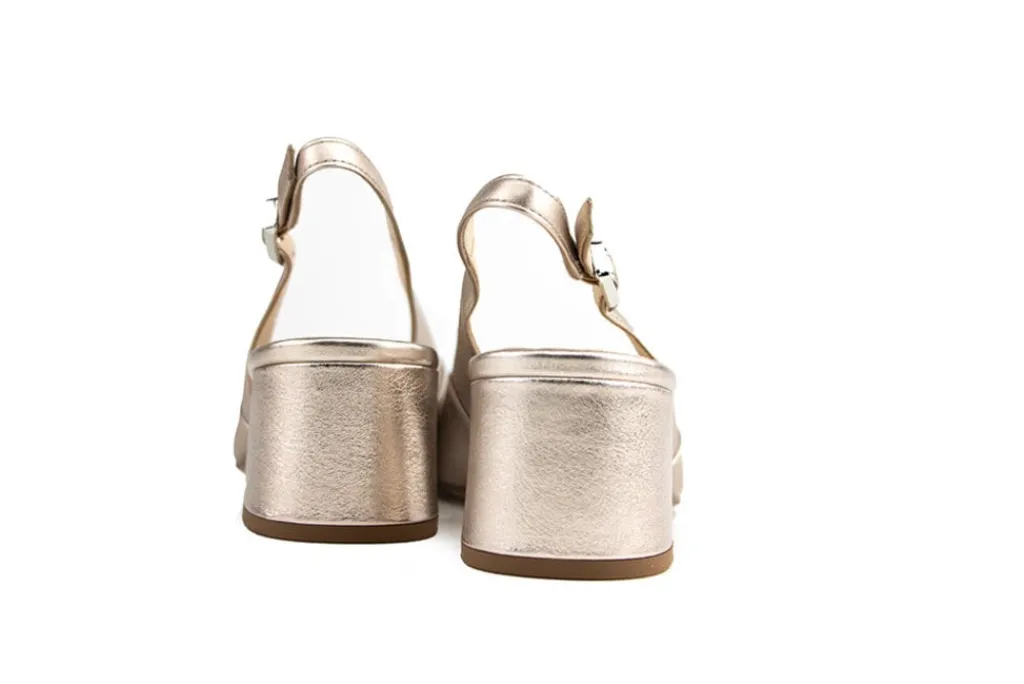 Pumps^Högl Hogl Slingback Pump Lightbronze Cosymetal