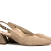 Pumps^Högl Hogl Slingback Pump Taupe Samtkid
