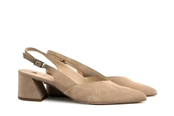 Pumps^Högl Hogl Slingback Pump Taupe Samtkid