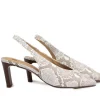 Pumps^Högl Hogl Slingback Pump Taupe Multi Pearlsnake