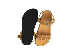 Sandalen | Sandalen En Slippers^IQÔNIC IQONIC Sandaal Lyon 3 Camel Studs