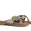 Slippers | Sandalen En Slippers^Lazamani Slipper Beads Flower Multi